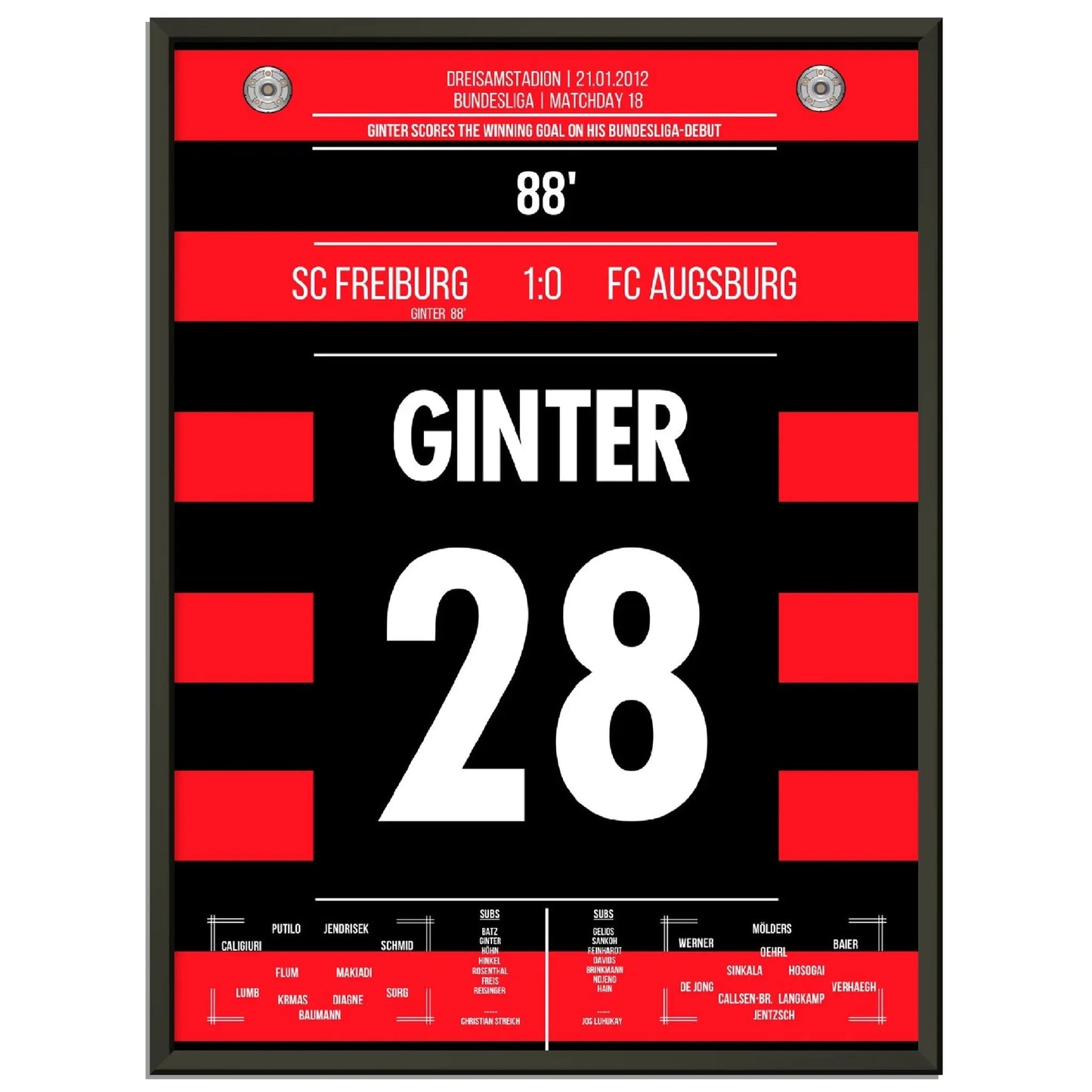 Ginter's Siegtreffer beim Bundesliga-Debüt 2012