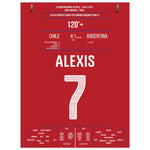 Alexis Sanchez Panenka-Penalty bei Chile's ersten Copa America Triumph 30x40-cm-12x16-Ohne-Rahmen