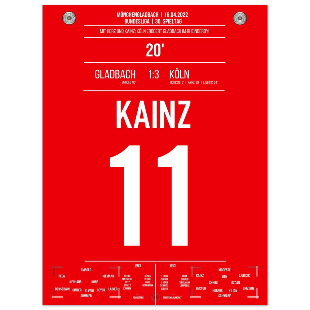 Kölner Derby-Sieg in Mönchengladbach Bundesliga Saison 2021/22