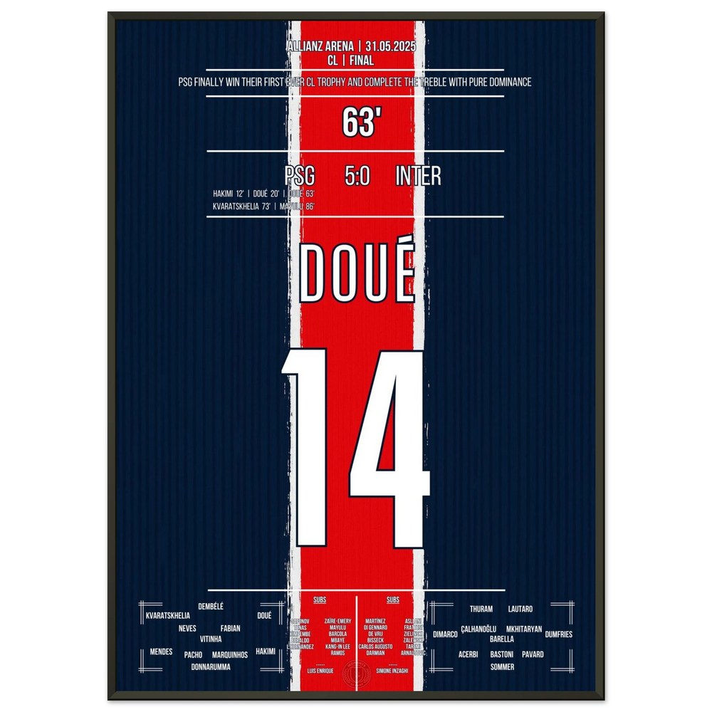 <tc>Two goals for the ages: Doué gives Paris immortal glory in Munich!





</tc>