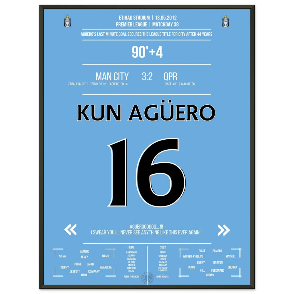 Agüero's legendärer Treffer zum Titel
