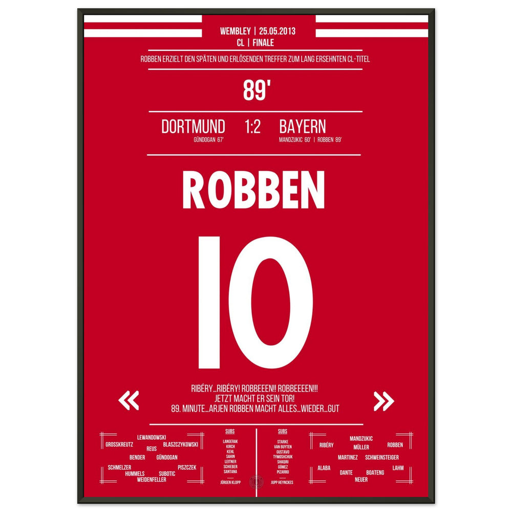 Robben with late winning goal in the German CL final - German version