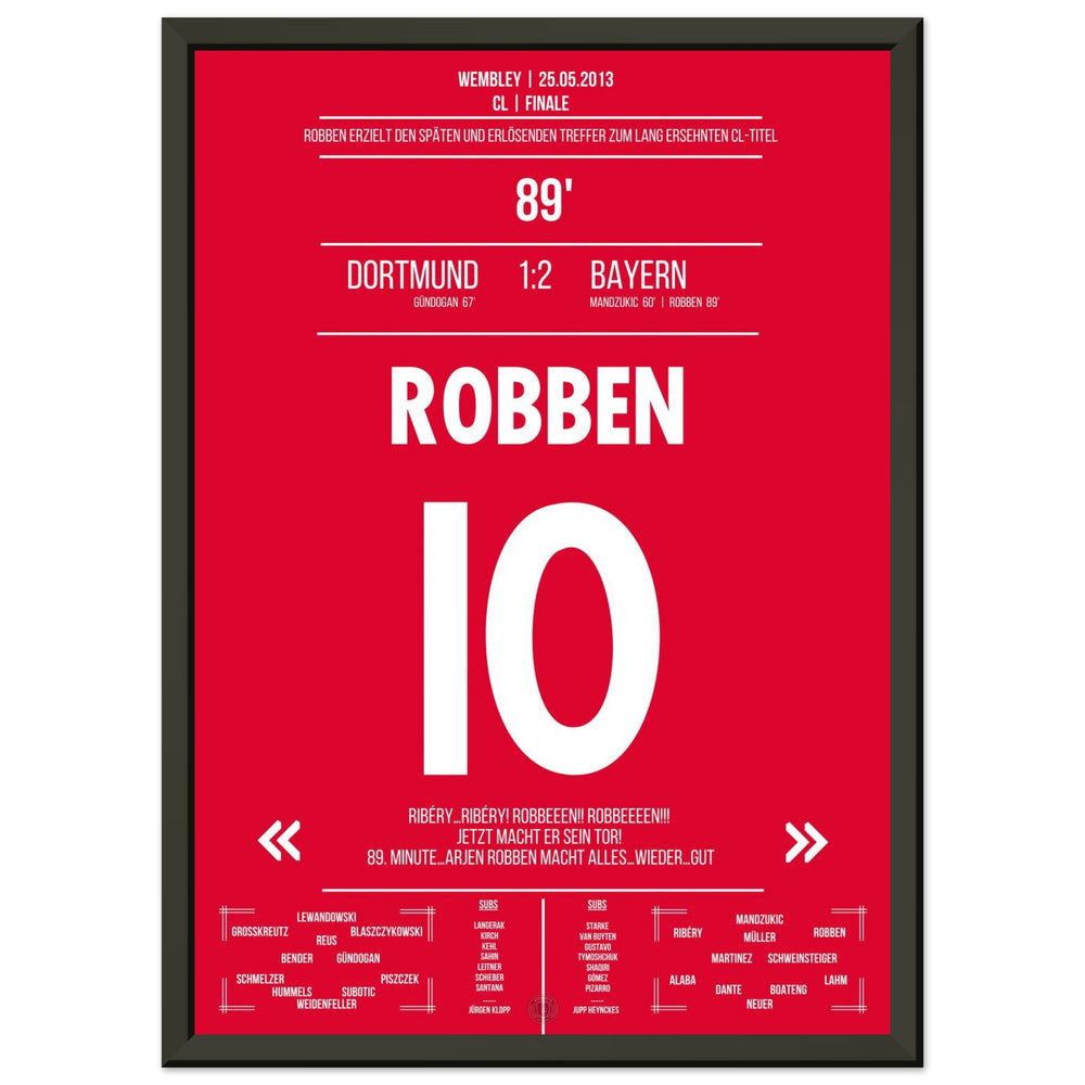 Robben mit spätem Siegtor im deutschen CL Finale - Deutsche Version