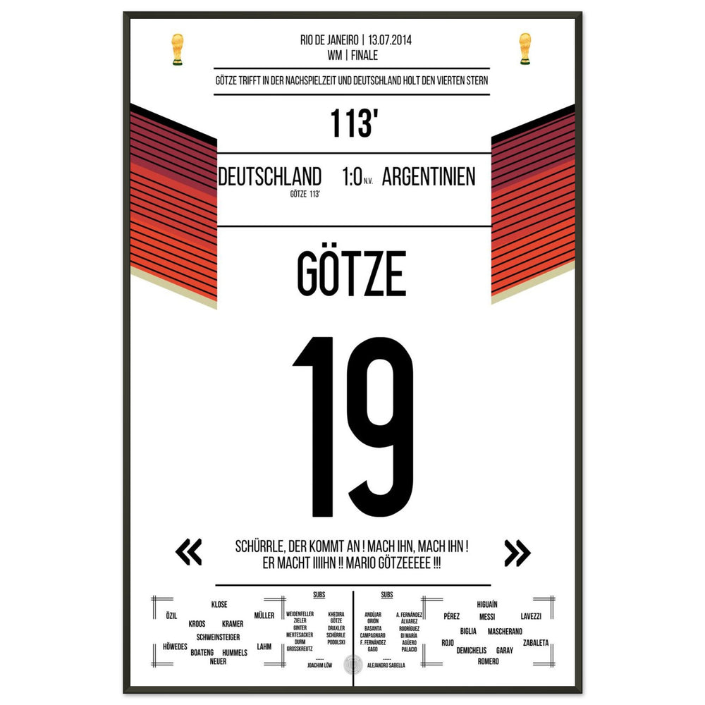 Götzes Tor zum WM-Triumph Deutschlands gegen Argentinien WM Finale 2014