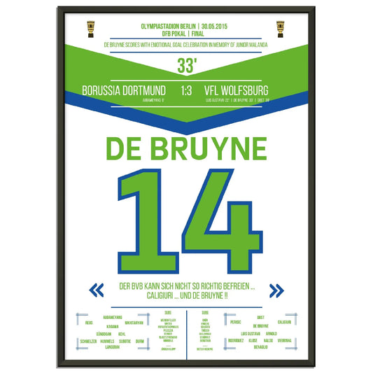 De Bruyne führt die Wölfe zum DFB Pokal-Sieg 2015 gegen Dortmund 
