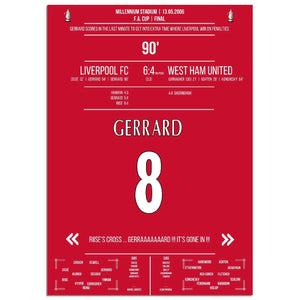 Gerrard rettet Liverpool in die Verlängerung im FA Cup Finale in 2006 gegen West Ham 