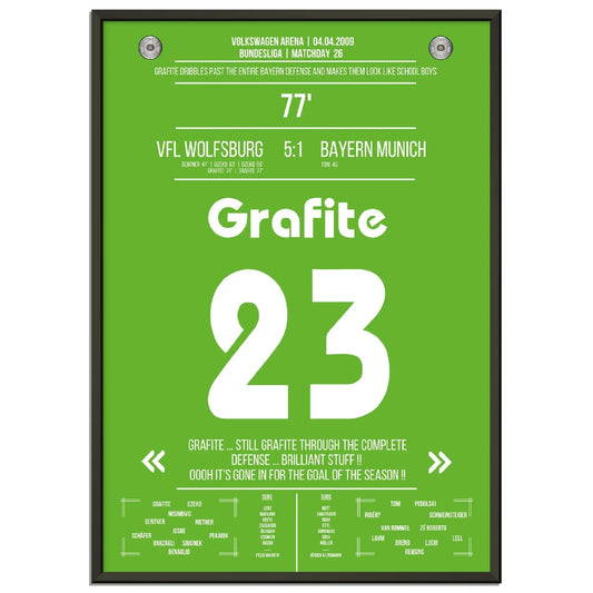 Grafite's legendäres Tor in Wolfsburg's 5-1 Sieg gegen die Bayern 2009 