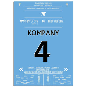 Kompany erzielt Traumtor gegen Leicester auf City's Weg zum Premier League Titel 2019 