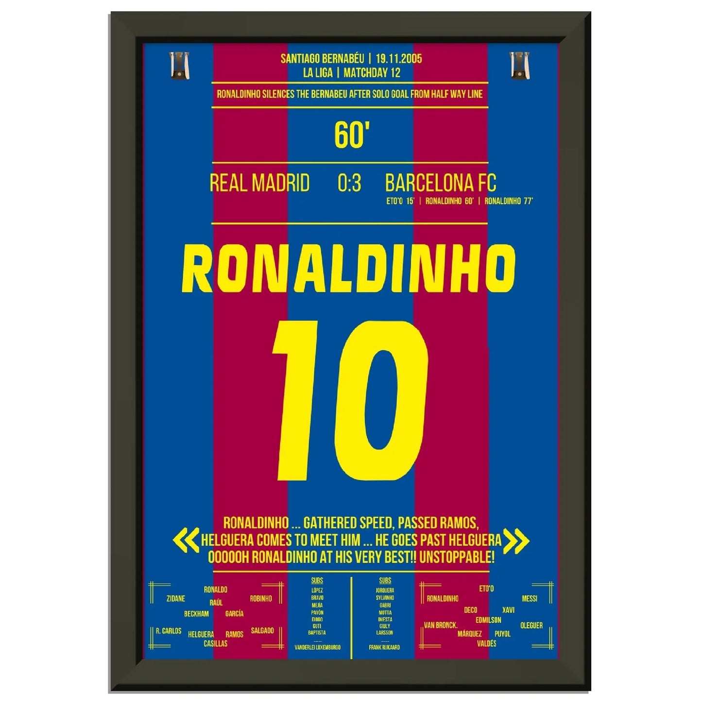 Ronaldinho's Solo Tor im Bernabeu in 2005 