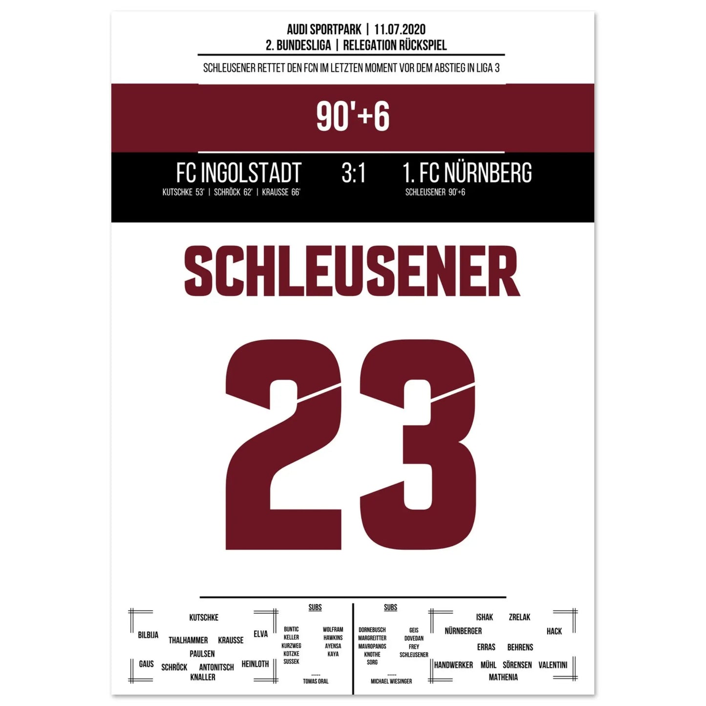 Schleusener's last-minute rescue in 2020