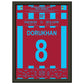 Trabzonspor gewinnt nach 38 Jahren wieder die Meisterschaft A4-21x29.7-cm-8x12-Schwarzer-Aluminiumrahmen