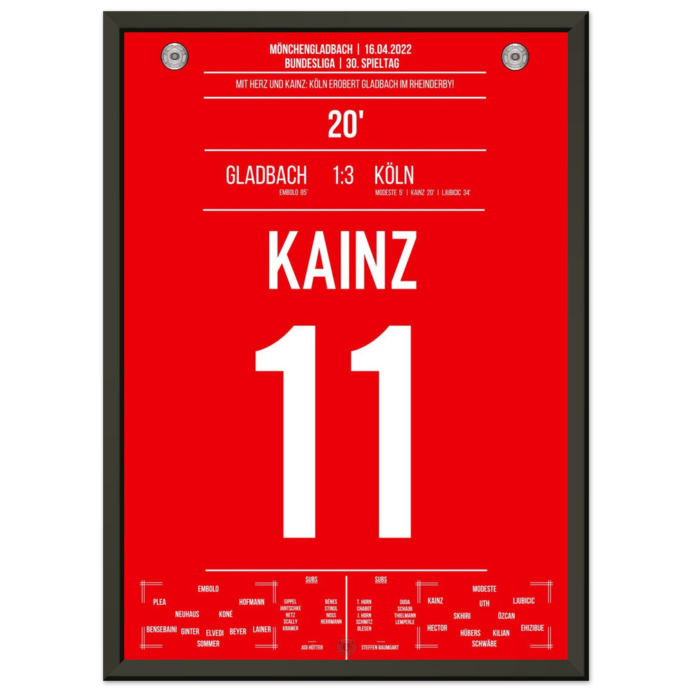 Kölner Derby-Sieg in Mönchengladbach Bundesliga Saison 2021/22