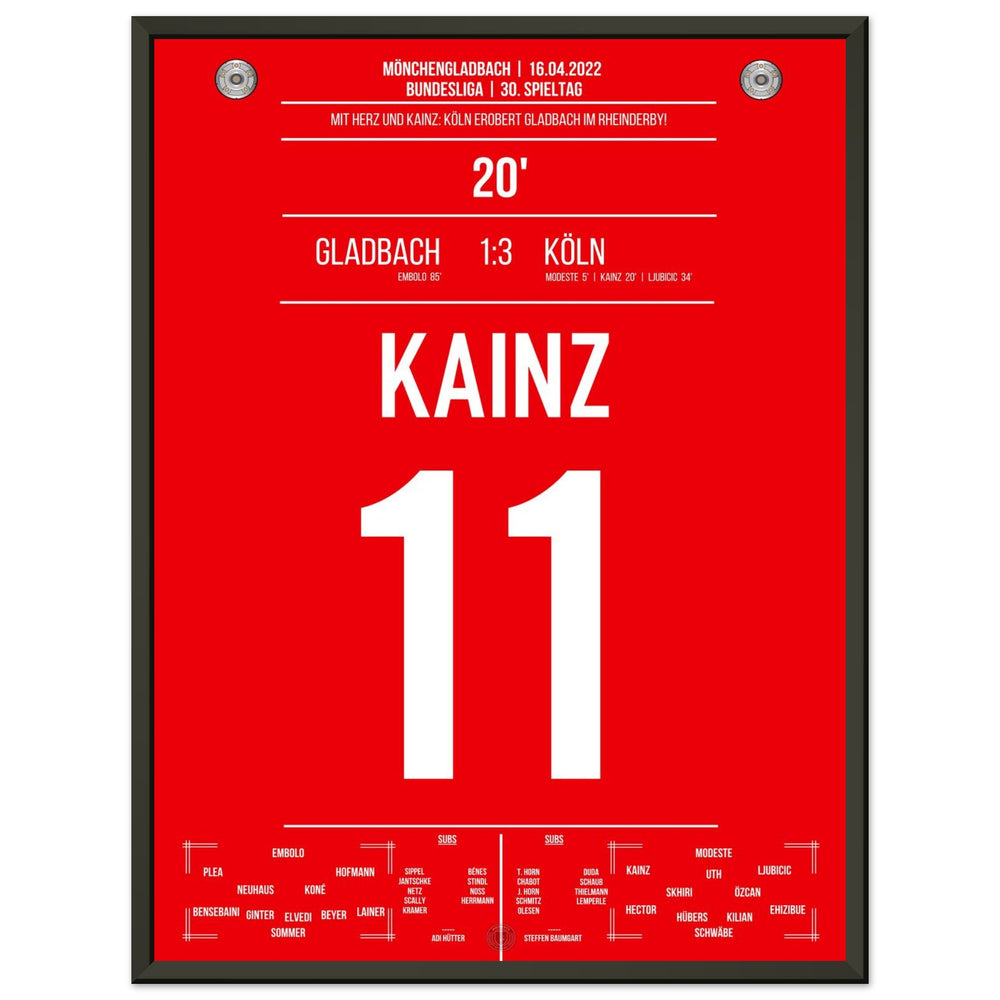 Kölner Derby-Sieg in Mönchengladbach Bundesliga Saison 2021/22