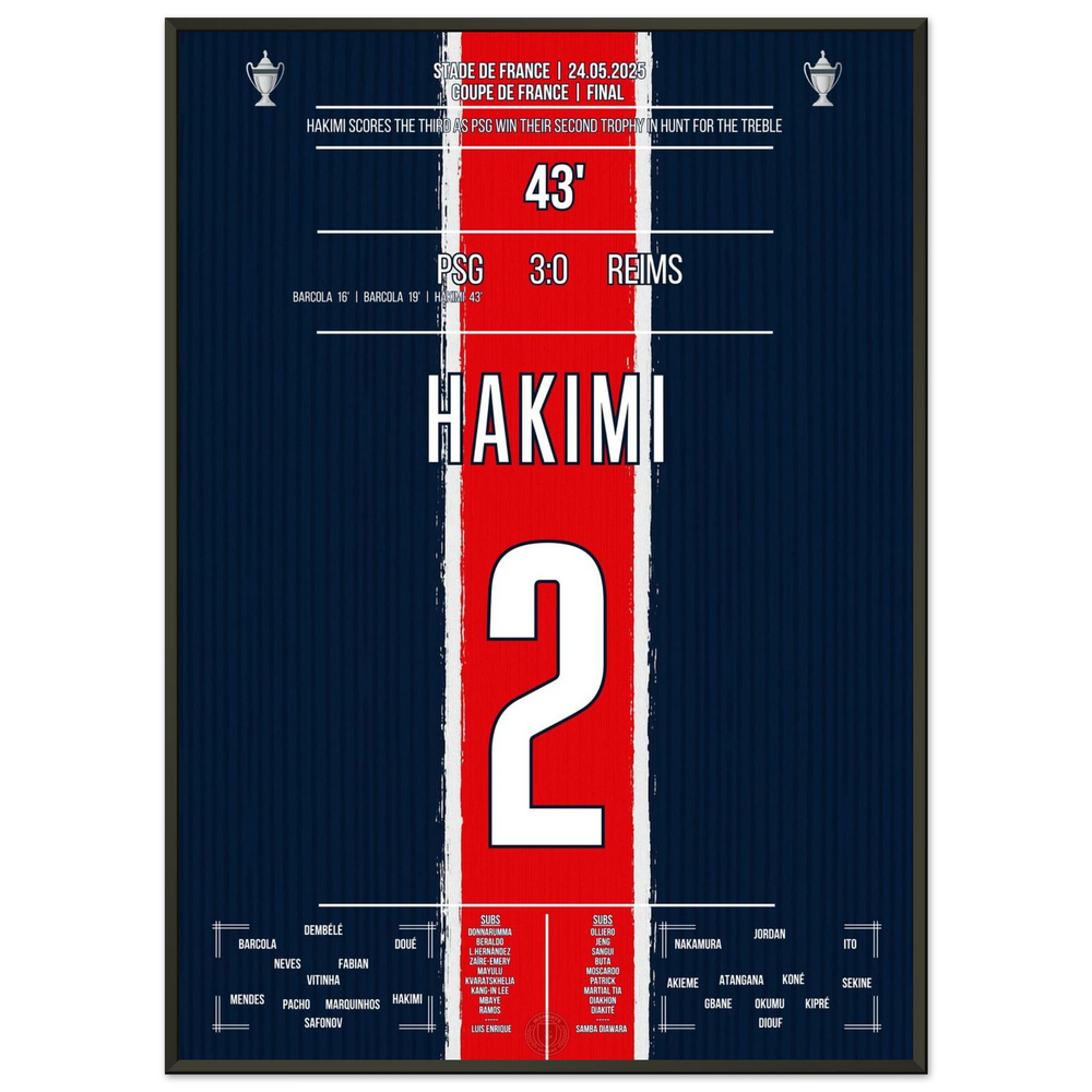 <tc>Hakimi scores and PSG also wins the Coupe de France





</tc>