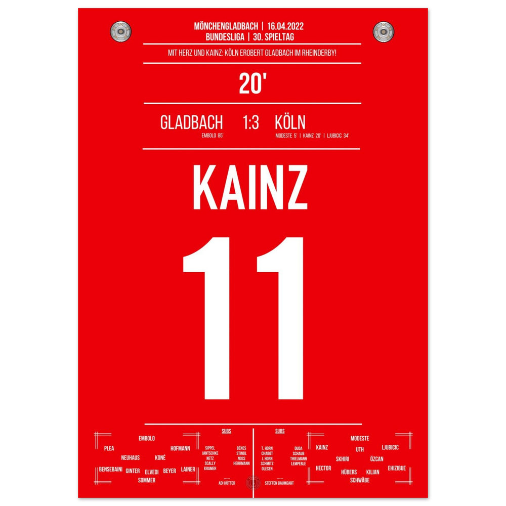 Kölner Derby-Sieg in Mönchengladbach Bundesliga Saison 2021/22