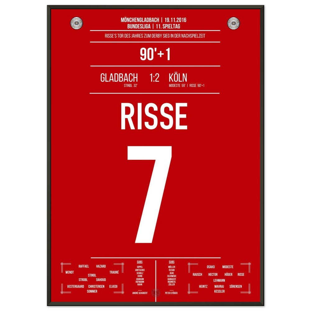 Risse's Tor des Jahres 2016 im Derby gegen Mönchengladbach