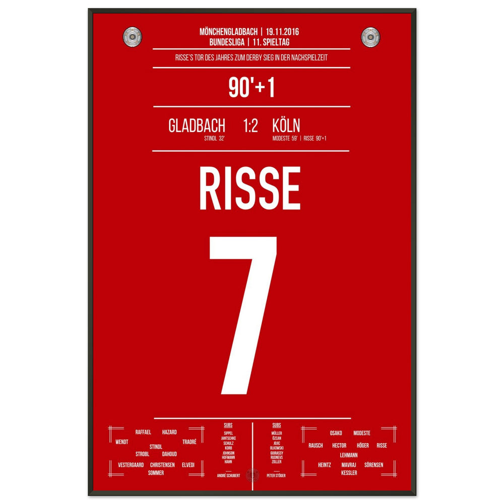 Risse's Tor des Jahres 2016 im Derby gegen Mönchengladbach