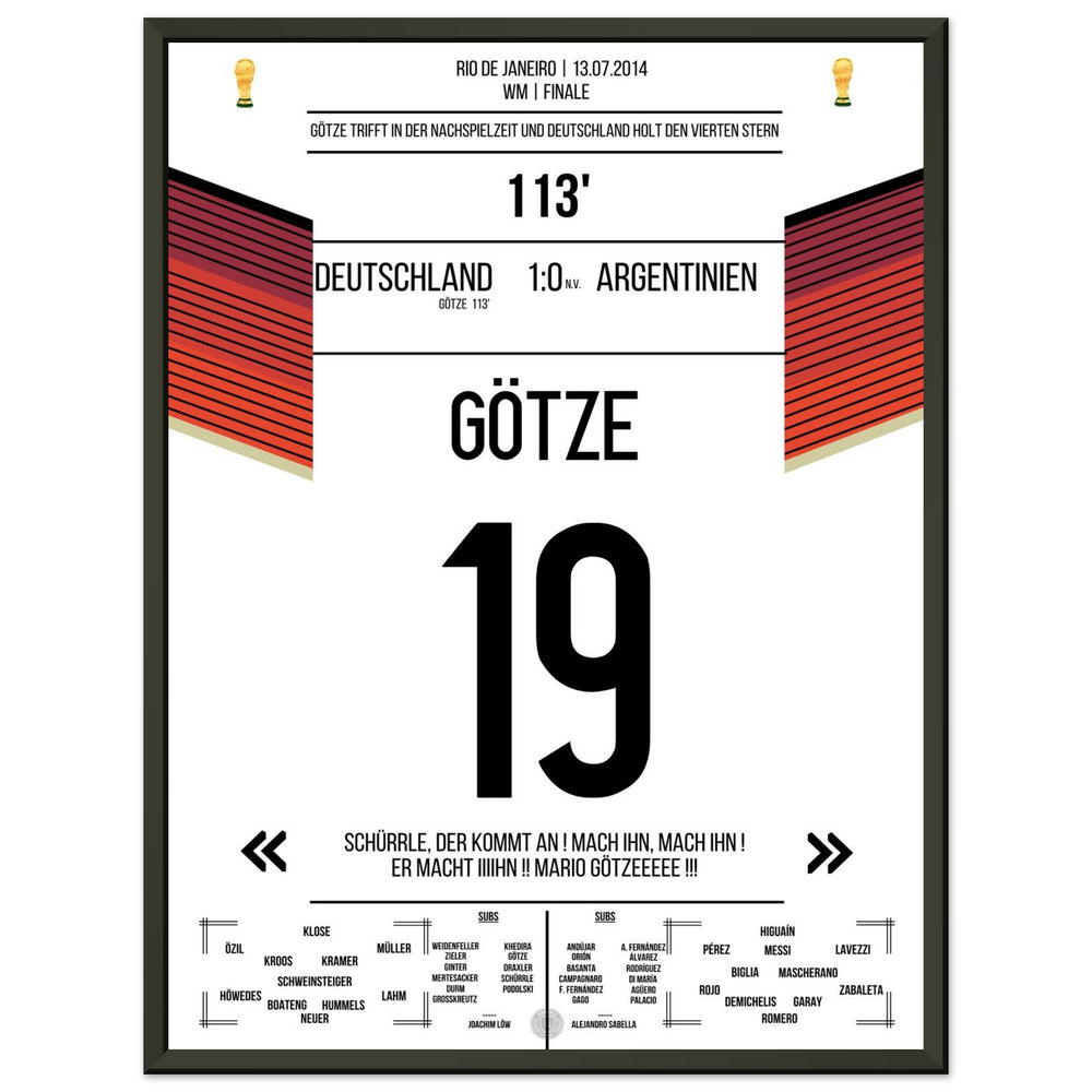 Götzes Tor zum WM-Triumph Deutschlands gegen Argentinien WM Finale 2014