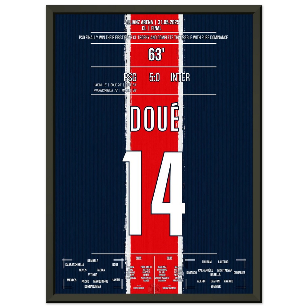 <tc>Two goals for the ages: Doué gives Paris immortal glory in Munich!





</tc>