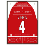 Vieira's Tor beim Gewinn der Meisterschaft an der White Hart Lane 2004 50x70-cm-20x28-Schwarzer-Aluminiumrahmen