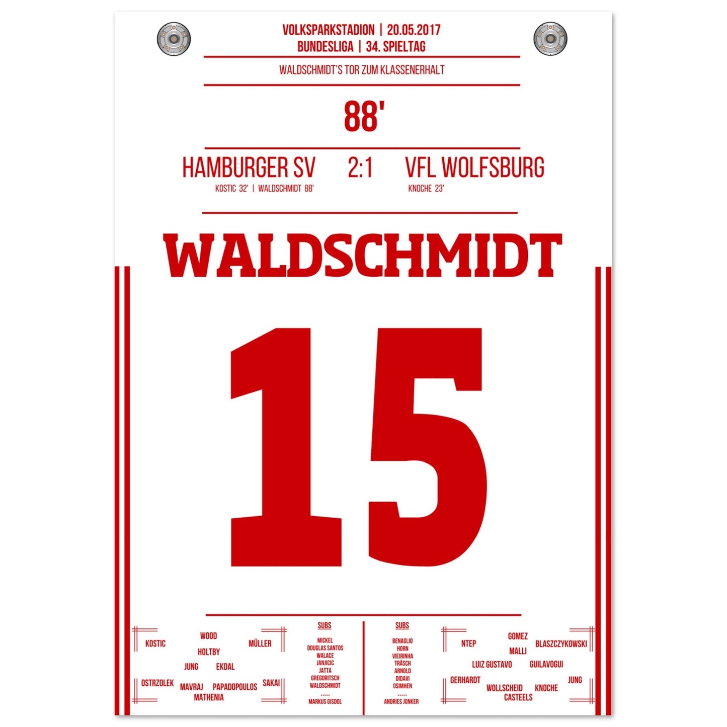 Waldschmidt's Tor zum Klassenerhalt 2017 